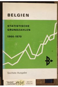 Belgien Statistische Grundzahlen 1966 - 1970