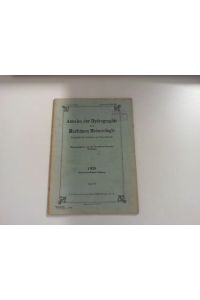 Annalen der Hydrographie und Maritimen Meteorologie Zeitschrift für Seefahrt und Meereskunde, 67. Jahrgang, Heft 7. -15. Juli 1939.
