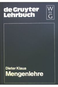 Mengenlehre.   - De-Gruyter-Lehrbuch