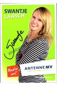 Original Autogramm Swantje Laasch Antenne MV /// Autogramm Autograph signiert signed signee