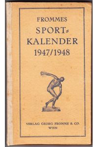 FROMMES Sportkalender 1947/1948.