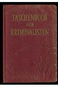 Taschenbuch für Kriminalisten. 9. Jahrgang. 1959.