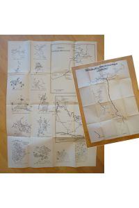 Landkarte zu einer Regimentsgeschichte 1. Weltkrieg