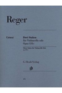 Drei Suiten für Violoncello solo op. 131c (Urtext)