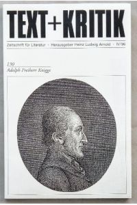 TEXT+KRITIK 130: Adolph Freiherr Knigge.