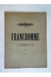 12 Caprichen für das Violoncello von A. Franchomme Op. 7
