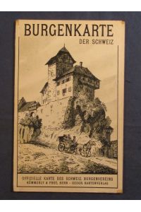 Burgenkarte der Schweiz.