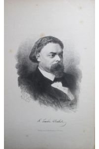 Porträt. Brustbild, darunter faksimilierte Unterschrift. Radierung von W. Rohr, Verlag von S. Schottlaender in Breslau, ca. 18 x 11, 5 cm, um 1884.