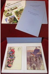 Alte Studentenpostkarten. Aura academica. Mit Textheft und Postkartenband.