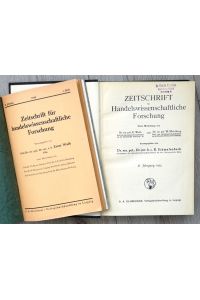 Hrsg. von E(ugen) Schmalenbach. Ab Jg. 18 (1924) hrsg. unter Mitwirkung von E(rnst) Walb und W(alter) Mahlberg, ab Jg. 20 (1926) unter weiterer Mitwirkung von E. Geldmacher, ab Jg. 24 (1930) unter weiterer Mitwirkung von Th(eodor) Beste und A. Heber, ab Jg. 27 (1933) unter der Herausgeberschaft von Ernst Walb (Mitwirkung von Mahlberg, Beste und Heber), ab Jg. 29 (1935) unter weiterer Mitwirkung von K. Eisfeld und W. Hasenack, ab Jg. 36 (1942) unter weiterer Mitwirkung von R. Johns, E(rich) Kosiol und M(artin) Lohmann.