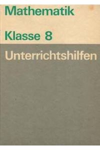 Unterrichtshilfen Mathematik, 8. Klasse (DDR 1982)
