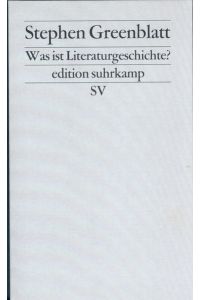 Was ist Literaturgeschichte? (edition suhrkamp)