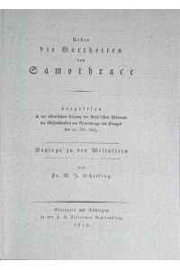 Ueber die Gottheiten von Samothrace.   - F. W. J. Schelling / Rodopi philosophical facsimiles ; No. 3