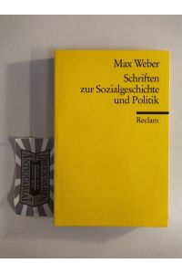 Schriften zur Sozialgeschichte und Politik.   - Hrsg. und eingeleitet von Michael Sukale.