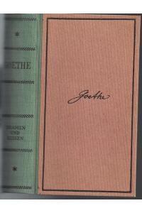 Goethe Werke. Bd. 6. Dramen und Reisen