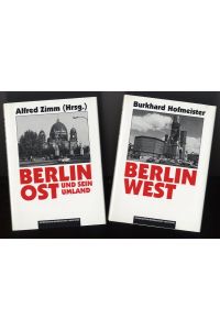 Berlin Ost und sein Umland (und) Berlin West. Eine geographische Strukturanalyse der zwölf westlichen Bezirke (und) Beiheft.
