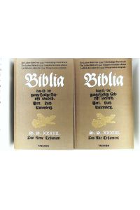 Biblia - das ist/die ganze heilige Schrifft Deudsch. Mart. Luth. Wittemberg. 2 Bände.