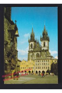 AK Altstädter Rathaus und die Theinkirche Prag Praque Praha