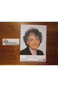 Original Autogramm Renate Meier Staatssekretärin Thüringen /// Autograph signiert signed signee