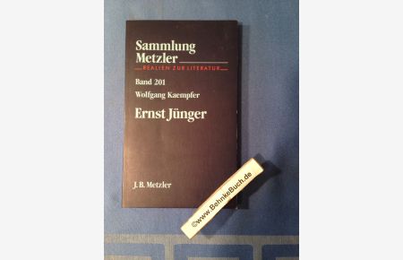 Sammlung Metzler : Ernst Jünger.   - M 201 : Abt. D: Literaturgeschichte