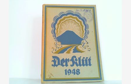 Der Klüt 1948. Heimatkalender für das Oberwesergebiet - Jahrbuch des Vereins für Kunst und Wissenschaft zu Hameln (20. Jahrgang).