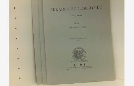 Akkadische Lesestücke. 3 Hefte.