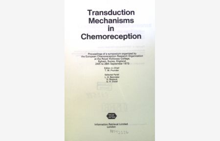 Transduction Mechanisms in Chemoreception.