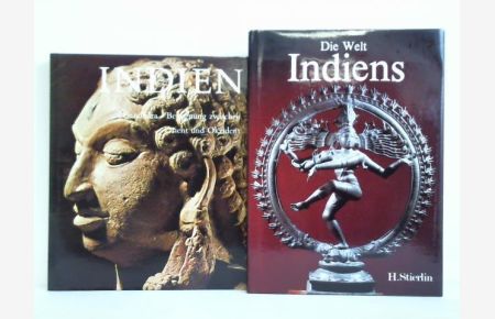 Indien - Gandhara. Begegnung zwischen Orient und Okzident; Madeleine Hallade / Die Welt Indiens; Henri Stierlin. Zusammen 2 Bände