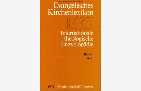 Evangelisches Kirchenlexikon (EKL): Internationale theologische Enzyklopädie. Band I-V. ( komplett incl. Registerband )