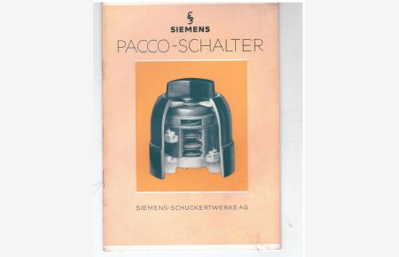 Siemens Pacco- Schalter Preisliste 1936 1. Teil  - m. viel.  Abb.