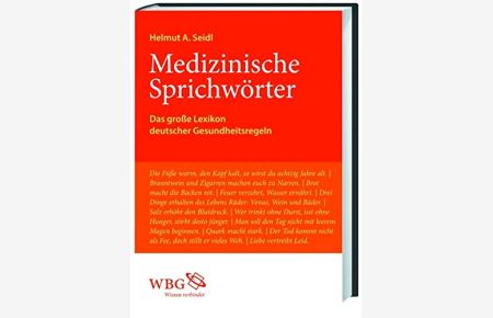 Medizinische Sprichwörter : das große Lexikon deutscher Gesundheitsregeln.