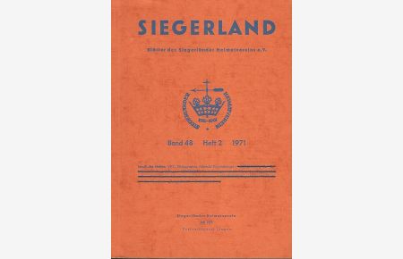 Bibliographie Prof. Dr. Albrecht Kippenberger. Band 48 / Heft 2 ( geboren 19. Dezember 1890 in Siegen). Zum 80. Geburtstag zusammengestellt von Hans Rudi Vitt.