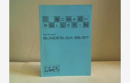 Sonderband Bundesliga 86/87