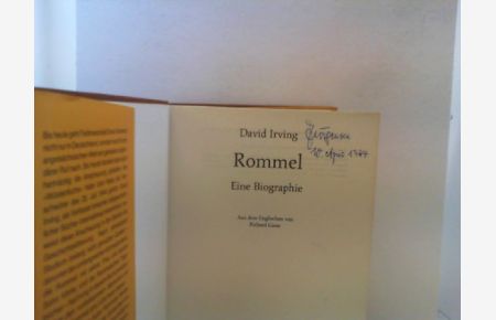Rommel. Eine Biographie.