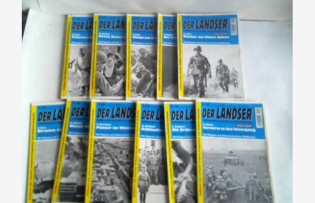 11 Hefte Der Landser. Großband. Erlebnisberichte zur Geschichte des Zweiten Weltkrieges.