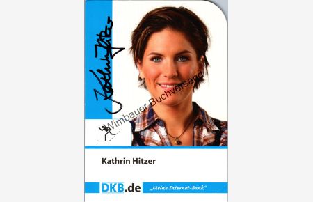 Autogramm Kathrin Cornelia Hitzer Lang Biathlon EM 2010 Erdinger A6 Nr 3 
