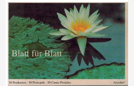 Blatt für Blatt. Leaf by Leaf. Feuille par Feuille. 30 Postkarten (komplett).