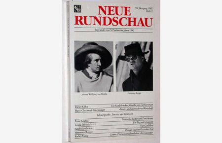 Neue Rundschau. Heft 2 1982. 93. Jahrgang