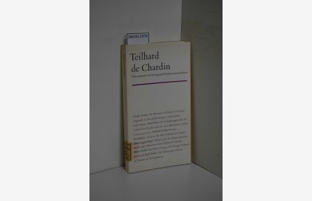 Teilhard de Chardin. Philosophische und theologische Probleme seines Denkens Band 39