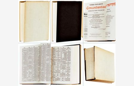 Veteris Testamenti Concordantiae Hebraicae atque Chaldaicae. (Nachdr. d. bei Schocken 1937 ersch. Ausgabe).