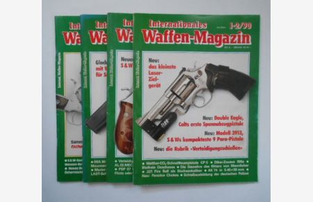 Internationale Waffen-Magazin. Jahrgang 1990: Ausgabe 1-2/ 4/ 5 und Ausgabe 7-8/1992.   - Konvolut aus 4 Heften/ Ausgaben.