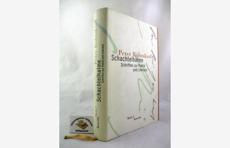 Werke; Teil: 3 : Schachtelhalme : Schriften zur Poetik und Literatur.   - Hrsg. von Hartmut Steinecke.