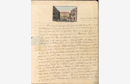 [Eigenh. Brief ohne Absender, ohne Unterschrift] An Monsieur Tapié Mengau, Narbonne