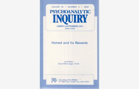 Psychoanalytic Inquiry. Vol. 20. No. 3 (2000)  - Hatred and Its Rewards