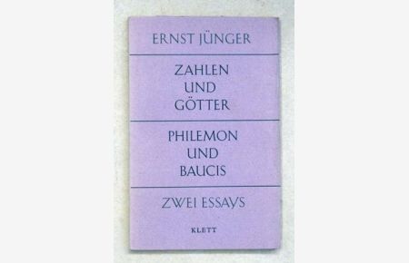 Zahlen und Götter. Philemon und Baucis. Zwei Essays.