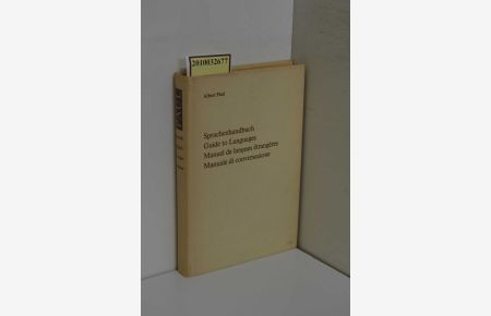 Sprachenhandbuch Deutsch, Englisch, Französisch, Italienisch Guide to Languages - Manuel de langues étrangères - Manuale di conversazione.