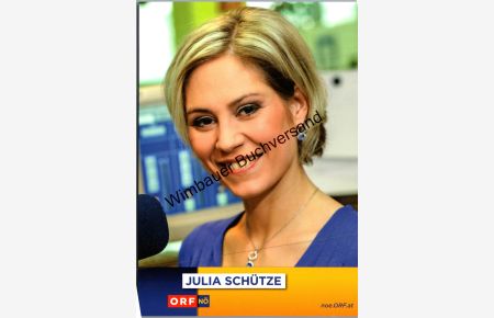 Autogrammkarte Julia Schütze ORF NÖ