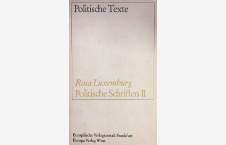 Politische Schriften II.   - Ossip K. Flechtheim Hrsg.