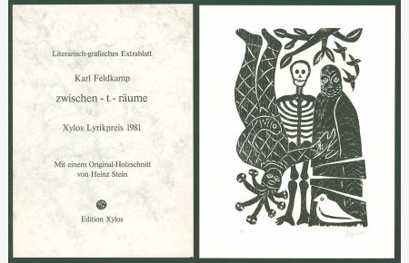 zwischen-t-räume. Literarisch-grafisches Extrablatt. Mit einem Original-Holzschnitt von Heinz Stein. [1 signierter Original-Holzschnitt. ]
