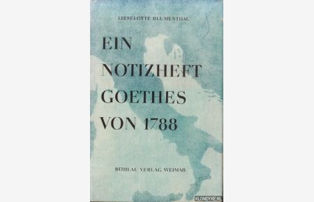 Ein Notizheft Goethes von 1788